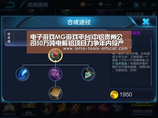 电子游戏MG游戏平台|中铝贵州公司50万吨电解铝项目力争年内投产(图1) 电子游戏MG游戏平台